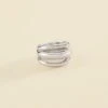 Bague Large TRIJONC - Argenté -opulence Soldes Boutique 02220352 050 52 01