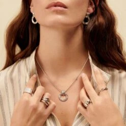 Bague Large TRIJONC - Argenté -opulence Soldes Boutique 02220352 050 52 M2