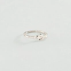 Bague Fine SNAKY - Cristal / Argenté