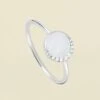 Bague Fine MOONNACRE - Nacre / Argenté -opulence Soldes Boutique 02220484 861 52 01