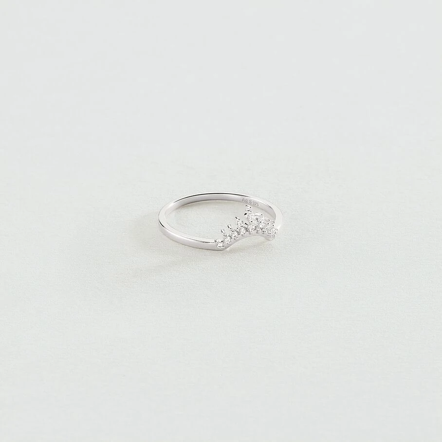 Bague Fine LUCKY EYE - Cristal / Argenté 3 Bague Fine LUCKY EYE - Cristal / Argenté