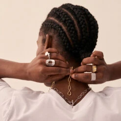 Bague Large SOUL - Argenté -opulence Soldes Boutique 02220500 050 52 M2