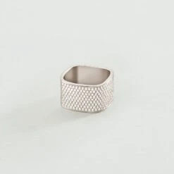 Bague Large SISSI - Cristal / Argenté