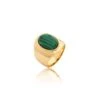 Bague Large ALOHA - Malachite 2 Bague Large ALOHA - Malachite -opulence Soldes Boutique 02240460 297 52 01