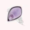 Bague Fine MOON - Amethyste / Argenté -opulence Soldes Boutique 02250133 778 51 01