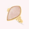 Bague Fine MOON - Quartz Rose -opulence Soldes Boutique 02280030 307 51 01