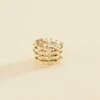 Bague Large MINUIT - Doré -opulence Soldes Boutique 02280033 157 52 01