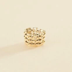 Bague Large MINUIT - Doré