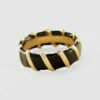 Bague Fine SESHA - Noir / Doré -opulence Soldes Boutique 02280034 270 52 01