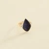 Bague Fine CREPUSCULE - Bleu / Doré -opulence Soldes Boutique 02280241 109 52 01