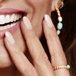 Bague Fine ARLEQUIN - Orange / Doré -opulence Soldes Boutique 02280245 279 MM M2