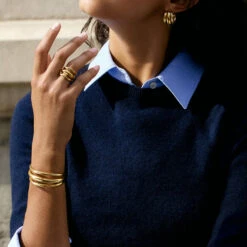 Bague Large TRIJONC - Doré -opulence Soldes Boutique 02290003 157 52 M2