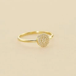 Bague Fine CRISTAL - Cristal / Doré