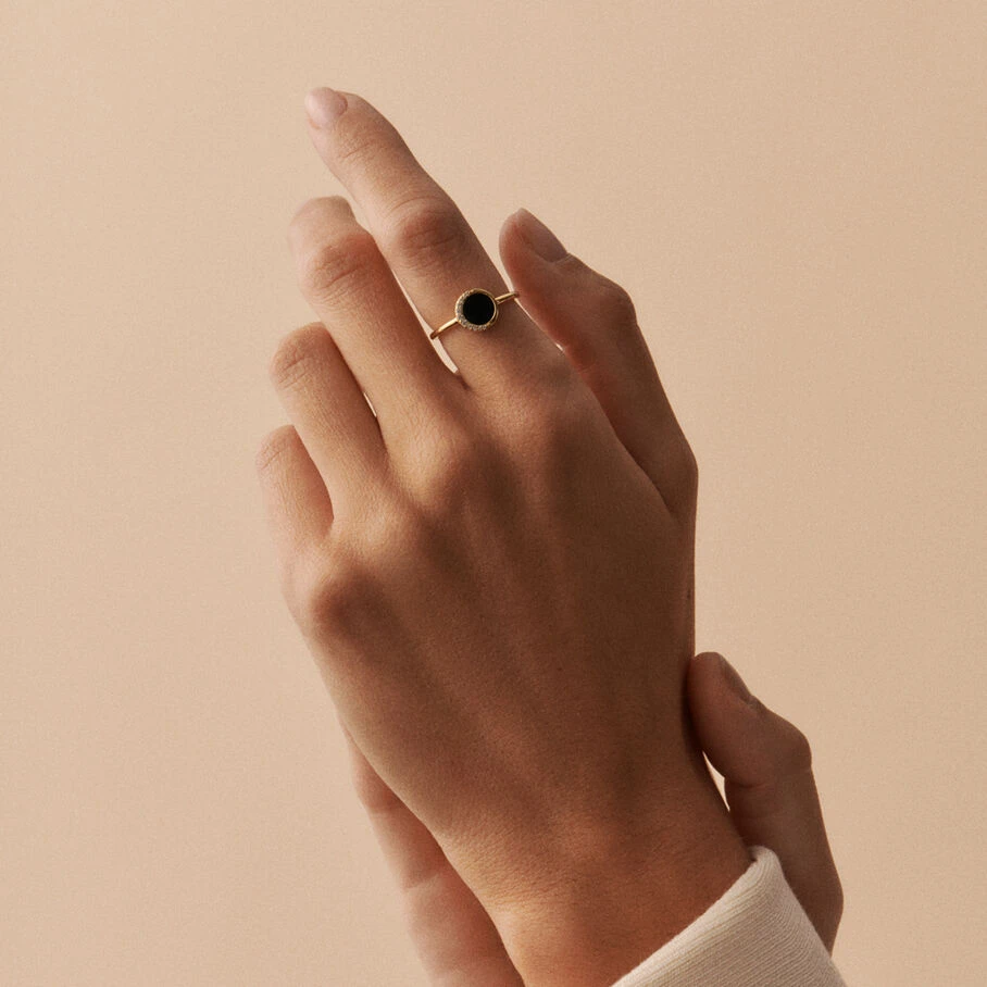 Bague Fine MOONONYX - Onyx 4 Bague Fine MOONONYX - Onyx – Image 2