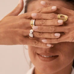 Bague Large SOUL - Doré -opulence Soldes Boutique 02290036 157 52 M2