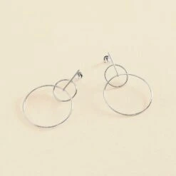 Boucles D'oreilles Pendantes CASSINI - Argenté