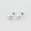 Boucles D'oreilles Puces PERL - Perle / Argenté -opulence Soldes Boutique 02320497 293 TU 01