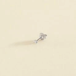 Piercing Puce MINPUNTA - Cristal / Argenté