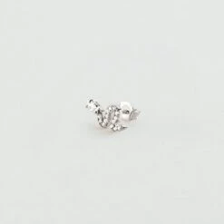 Piercing Puce SNAKY - Cristal / Argenté