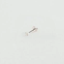 Piercing Puce MINI - Cristal / Argenté