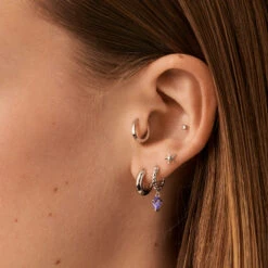 Piercing Créole DODUE - Argenté -opulence Soldes Boutique 02321072 050 TU M1