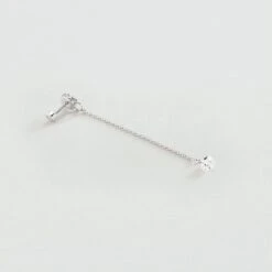 Piercing Puce PERCEE - Cristal / Argenté