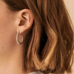 Créoles HARMONIE - Argenté -opulence Soldes Boutique 02321098 050 TU M1