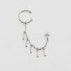 Piercing Ear Cuff MIX & MATCH - Cristal / Argenté