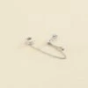 Piercing Ear Cuff AMAS - Cristal / Argenté -opulence Soldes Boutique 02321257 136 TU 01