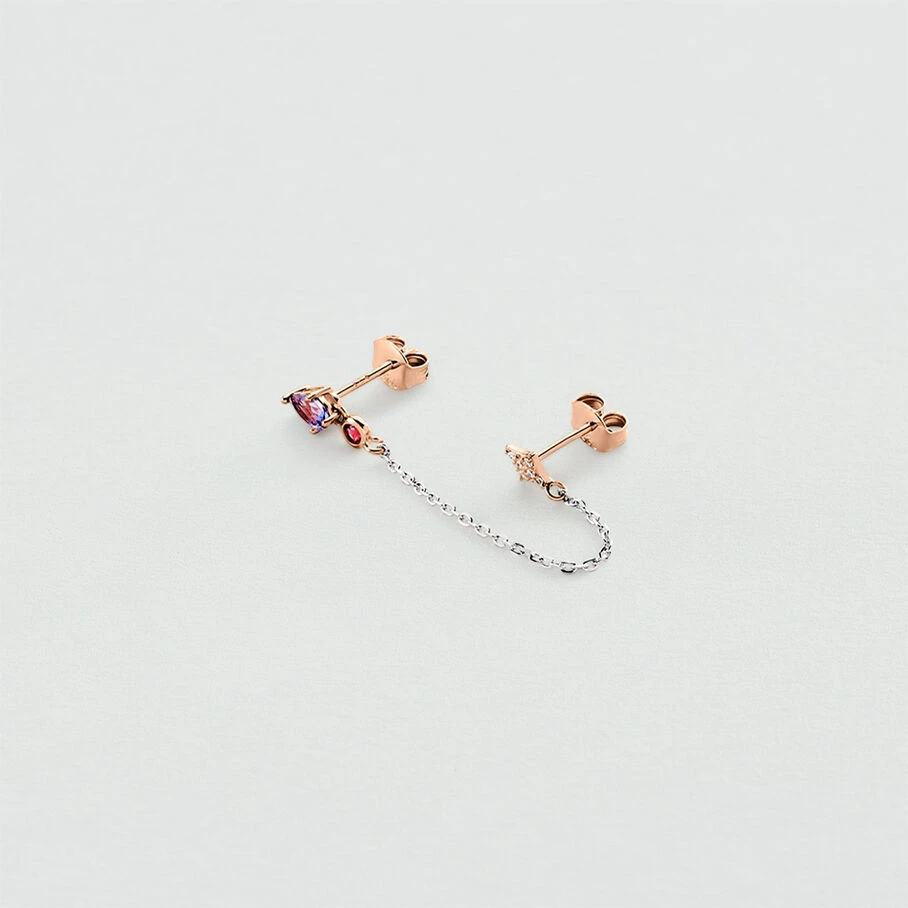 Piercing Puce ASTRAL - Violet / Argenté 3 Piercing Puce ASTRAL - Violet / Argenté