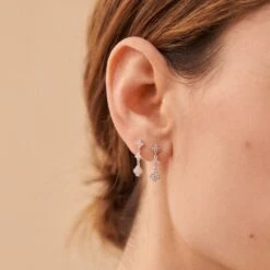 Boucles D'oreilles Pendantes BELOVED - Cristal / Argenté -opulence Soldes Boutique 02321264 136 TU M2