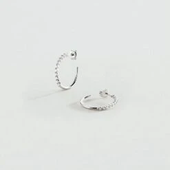 Créoles BELOVED - Cristal / Argenté