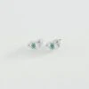 Boucles D'oreilles Puces LUCKY EYE - Turquoise / Argenté -opulence Soldes Boutique 02321269 650 TU 01