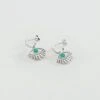 Créoles LUCKY EYE - Turquoise / Argenté -opulence Soldes Boutique 02321271 650 TU 01