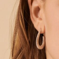 Créoles GEMINI - Cristal / Argenté -opulence Soldes Boutique 02321276 136 TU M1