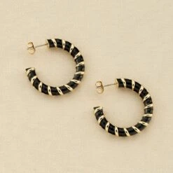 Créoles SESHA - Noir / Doré