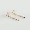 Boucles D'oreilles Pendantes CASCADA - Multicolore / Doré -opulence Soldes Boutique 02380150 256 TU 01
