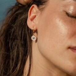 Boucles D'oreilles Pendantes CYCLADES - Rose Pâle/ Doré -opulence Soldes Boutique 02381228 895 TU M2