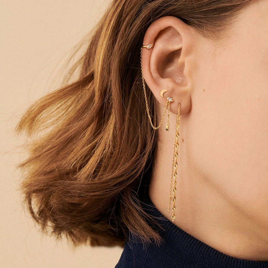 Piercing Puce TWISTED - Doré 4 Piercing Puce TWISTED - Doré – Image 2