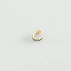 Piercing Créole PAVA - Turquoise / Doré