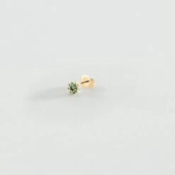 Piercing Puce FLEURIE - Turquoise / Doré