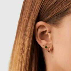 Piercing Puce MINI - Cristal / Doré -opulence Soldes Boutique 02390085 137 TU M2