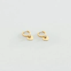 Créoles CORAZON - Cristal / Doré