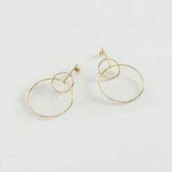 Boucles D'oreilles Pendantes CASSINI - Doré