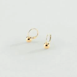 Boucles D'oreilles Pendantes BOUL - Doré