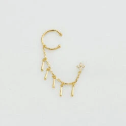 Piercing Ear Cuff VENUS - Cristal / Doré