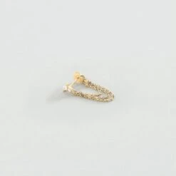 Piercing Créole AMAS - Cristal / Doré