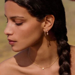 Boucles D'oreilles Pendantes BELOVED - Cristal / Doré -opulence Soldes Boutique 02390404 137 TU M2