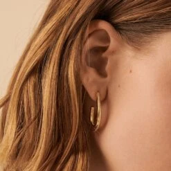 Créoles GEMINI - Cristal / Doré -opulence Soldes Boutique 02390802 137 TU M1