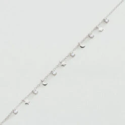 Bracelet Souple LUNITAS - Cristal / Argenté